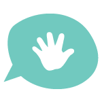 Teal Hand icon